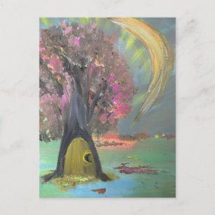 The guardian of silent secrets holiday postcard