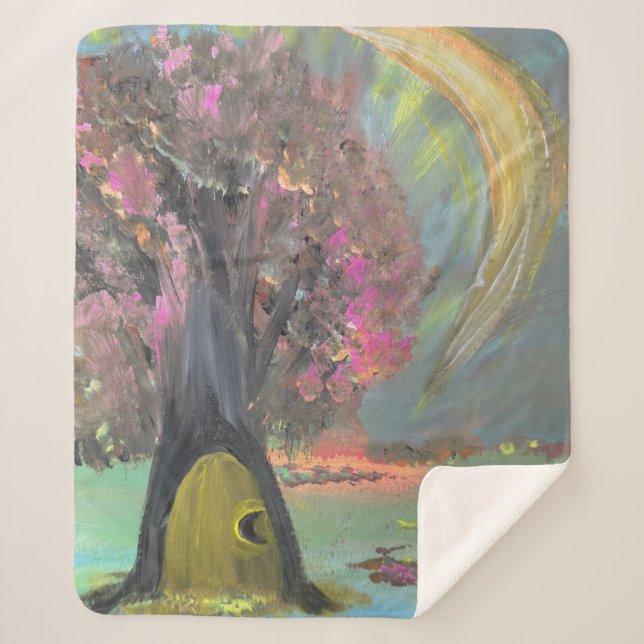 The guardian of silent secrets sherpa blanket (Front)