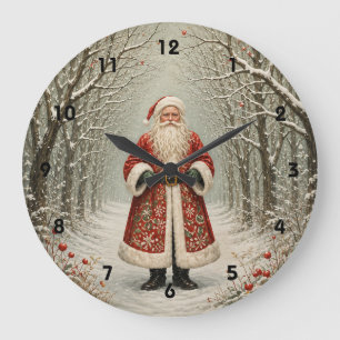 The Guardian of Winter’s Path Large Clock