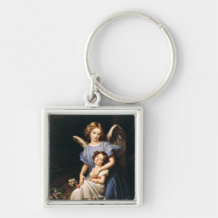 The Guardian's Watch by Karl Joseph Stieler Art Key Ring
