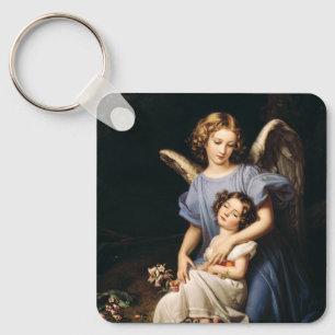 The Guardian's Watch by Karl Joseph Stieler Art Key Ring