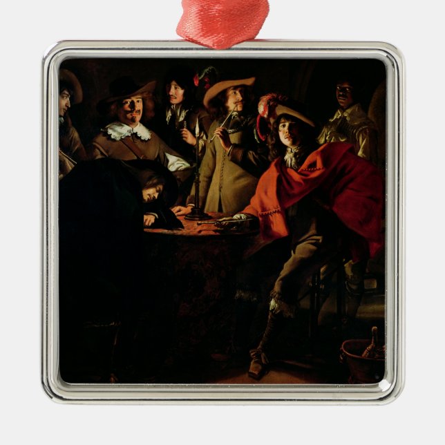 The Guards Smoking, 1643 Metal Tree Decoration (Front)