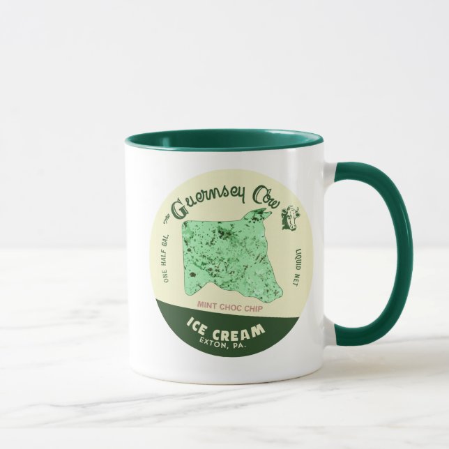 The Guernsey Cow Mint Chocolate Chip Ice Cream Mug (Right)