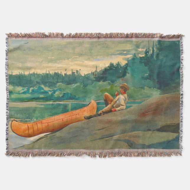 The Guide Winslow Homer 1895 Throw Blanket (Front)