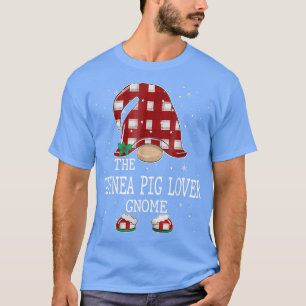 The Guinea Pig Lover Gnome Cute Red Buffalo Plaid T-Shirt