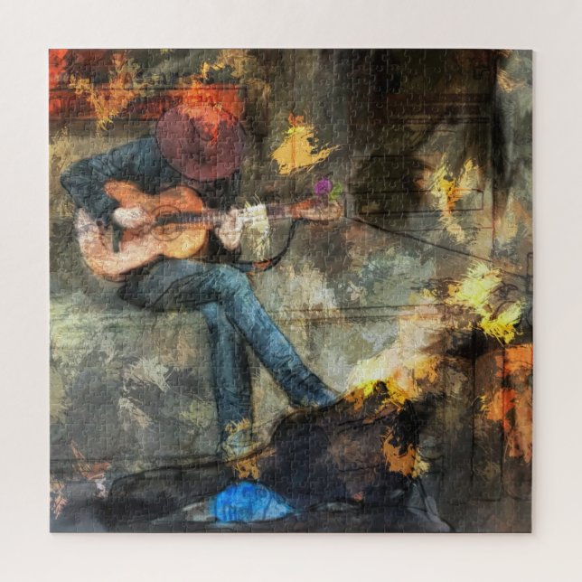 The Guitar Man Jigsaw Puzzle (Vertical)