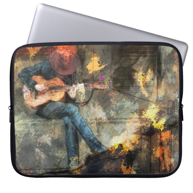 The Guitar Man Laptop Sleeve (Front)