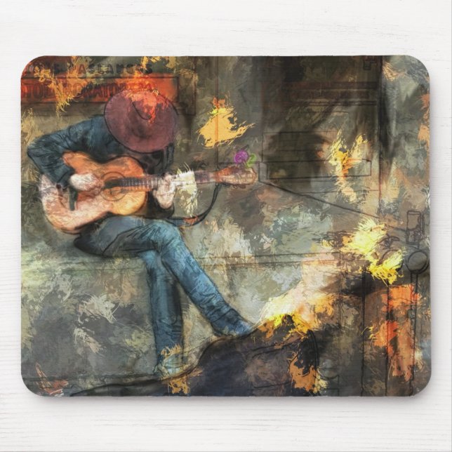The Guitar Man Mouse Mat (Front)