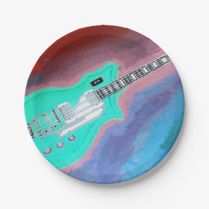 the guitar paper plate