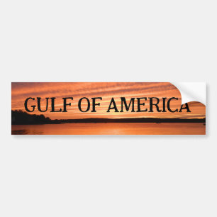 the GULF OF AMERICA in the new Golden Age USA Bumper Sticker