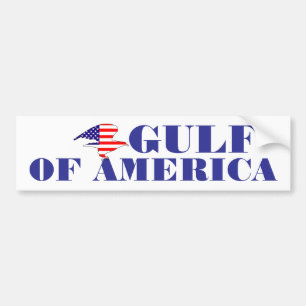 the GULF OF AMERICA in the new Golden Age USA Bumper Sticker