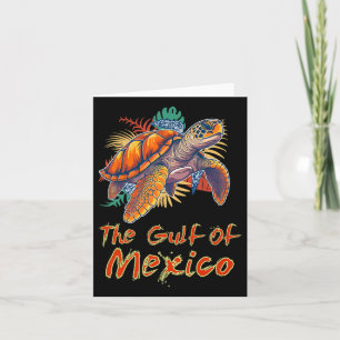The Gulf Of Mexico Edm Music Rave Dance Sea Turtle Card