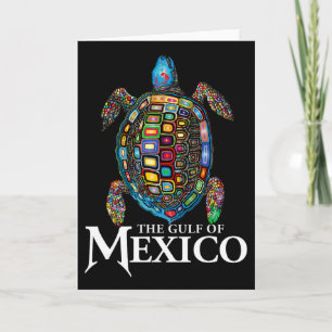 The Gulf Of Mexico Edm Music Rave Dance Sea Turtle Card