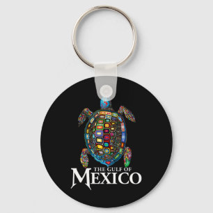 The Gulf Of Mexico Edm Music Rave Dance Sea Turtle Key Ring