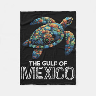 The Gulf Of Mexico Turtle Colourful Mexican Men Wo Fleece Blanket
