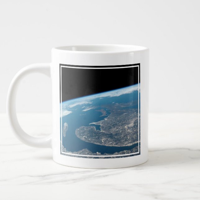 The Gulf Of St. Lawrence And Canada. Large Coffee Mug (Left)