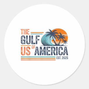 The Gulf Of Us America Design - Gulf Of Us America Classic Round Sticker