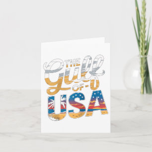 The Gulf Of Usa America Beach Vacation Design Ragl Card