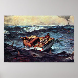 The Gulf Stream Gulf Stream By Homer Winslow Poster