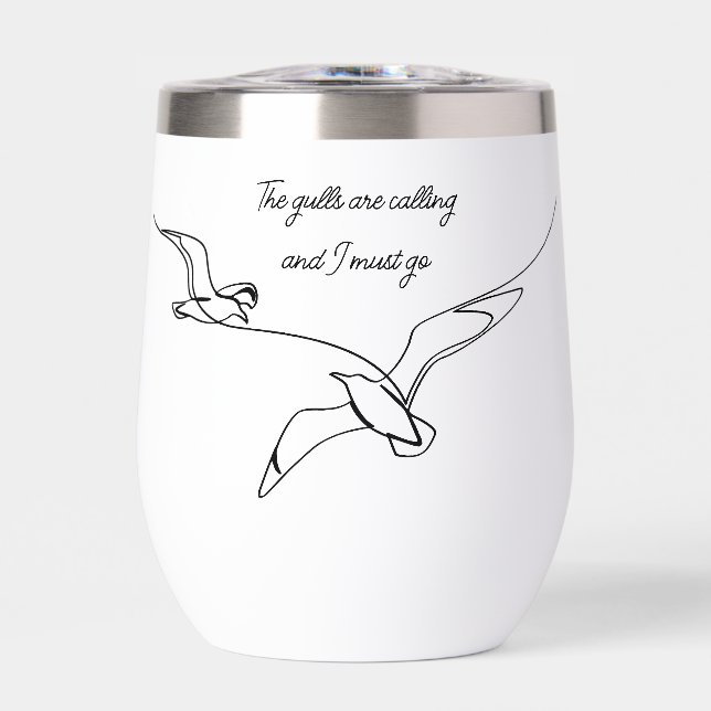 The gulls are calling and I must go Seagull art (Front)