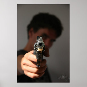 The gun of love that kills. poster