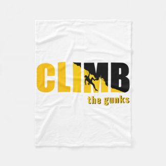 The Gunks Bouldering Rock Climbing  Fleece Blanket