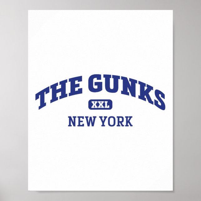 The Gunks College Style Rock Climbing Area Design  Poster (Front)