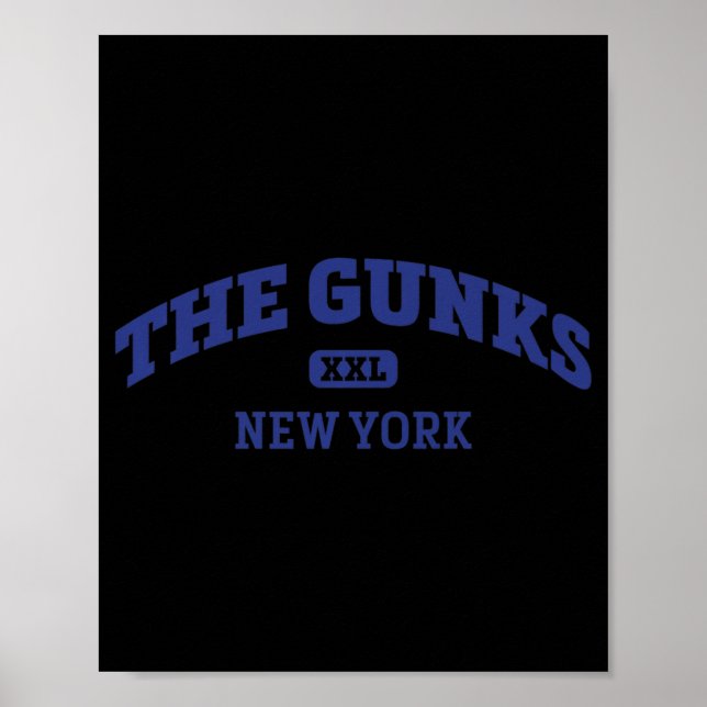 The Gunks College Style Rock Climbing Area Design  Poster (Front)