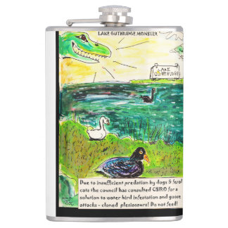 The Guthridge Lake Monster Hip Flask