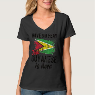 The Guyanese Is Here Guyana Flag Guyanese Roots T-Shirt