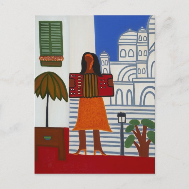 The Gypsy Girl in Front of Sacre Coeur 2006 Postcard (Front)