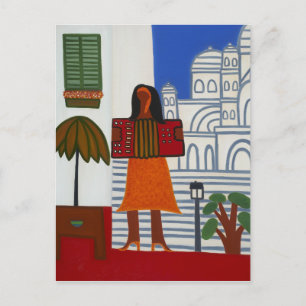 The Gypsy Girl in Front of Sacre Coeur 2006 Postcard