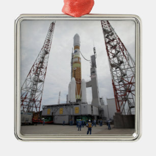 The H-IIB rocket on the launch pad Metal Tree Decoration