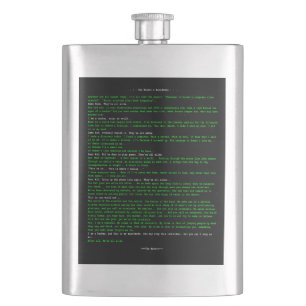 The Hacker's Manifesto Hip Flask