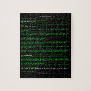 The Hacker's Manifesto Jigsaw Puzzle