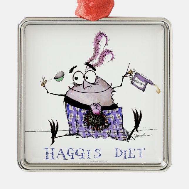 the haggis diet metal tree decoration (Front)