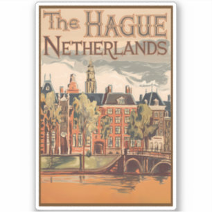 The Hague Netherlands Illustration Travel Art