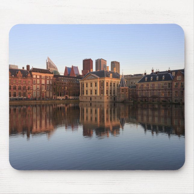 The Hague skyline in the Netherlands Mouse Mat (Front)