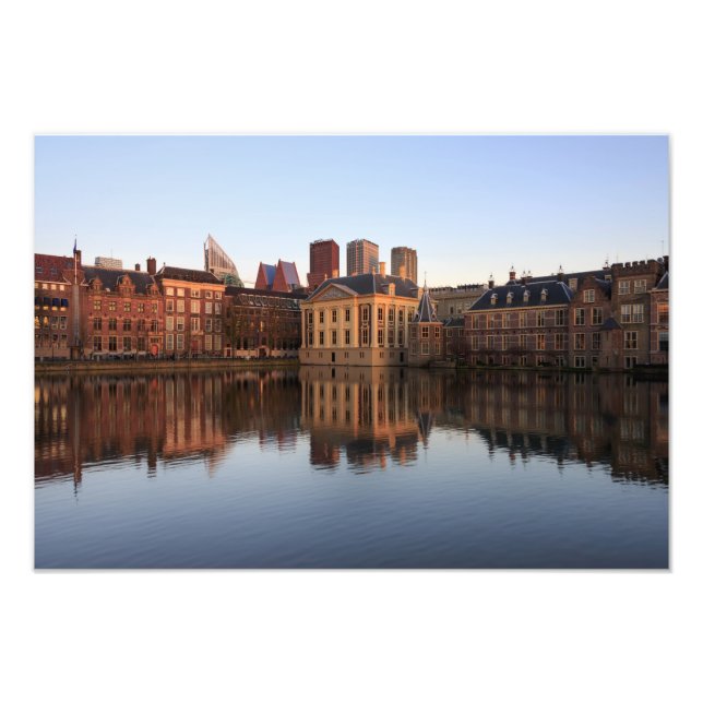 The Hague skyline in the Netherlands Photo Print (Front)