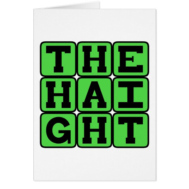 The Haight, San Francisco District (Front)