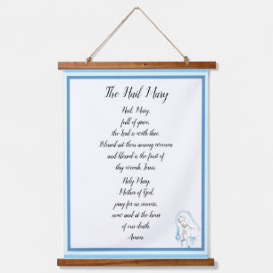 The Hail Mary Prayer Poster Hanging Tapestry