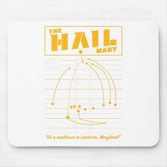The Hail Mary - Washington  Mouse Mat (Front)