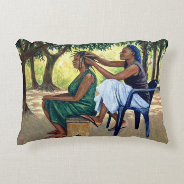 The Hairdresser 2001 Decorative Cushion (Front)