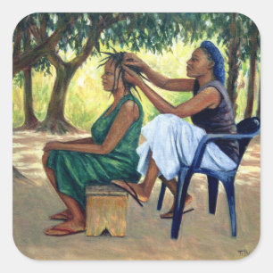 The Hairdresser 2001 Square Sticker