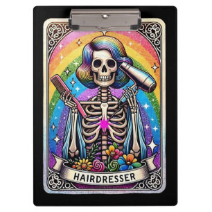 The Hairdresser Tarot Mystical Salon Clipboard