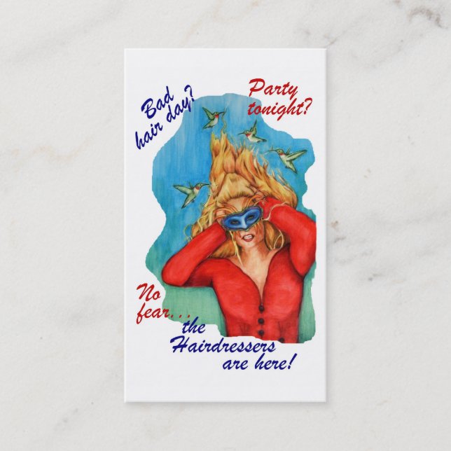 The Hairdressers Business Cards (Front)