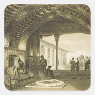 The Hall of Mirrors in the Palace of the Sardar of Square Sticker