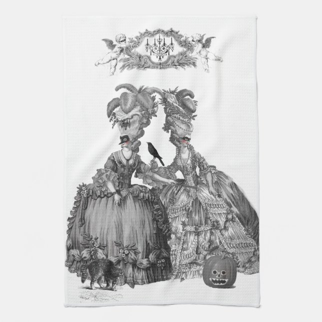 The Halloween Ball Tea Towel (Vertical)