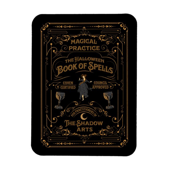 The Halloween Book of Spells | Goth Magnet (Vertical)