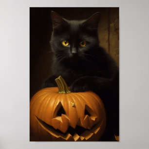 The Halloween Cat Poster